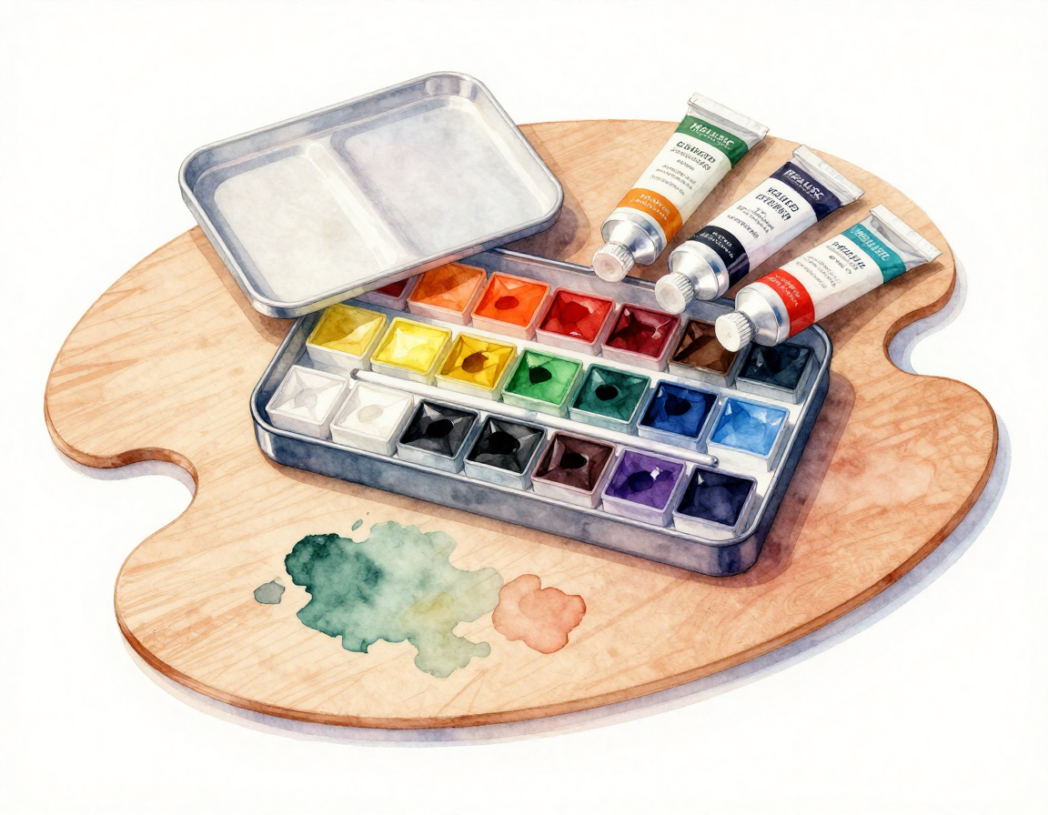 Professional Watercolor Paint Set